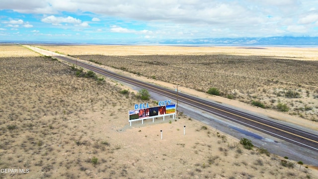 aerial view featuring a rural view