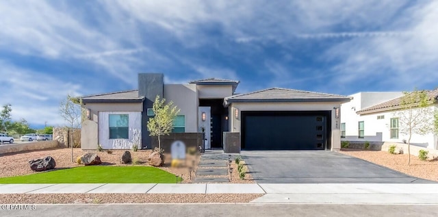 view of front of house featuring a garage