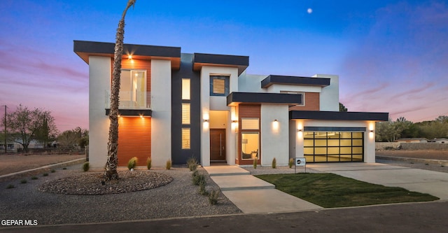 modern home with a garage