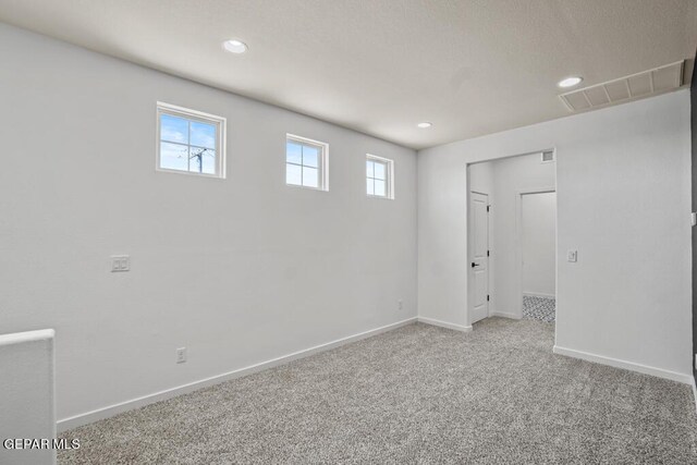 view of carpeted empty room