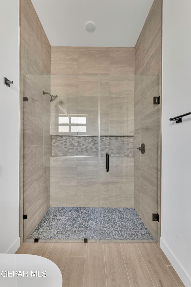469 Country Oaks Dr, El Paso, TX 79932 - bathroom with a shower with door