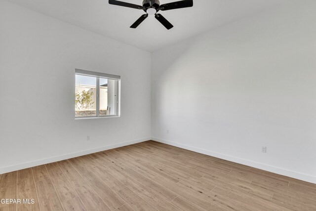 469 Country Oaks Dr, El Paso, TX 79932 - spare room featuring light hardwood / wood-style floors and ceiling fan