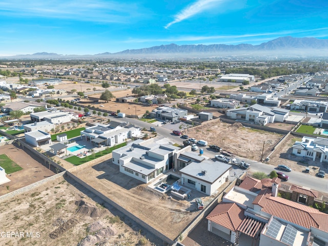469 Country Oaks Dr, El Paso, TX 79932 - aerial view with a mountain view
