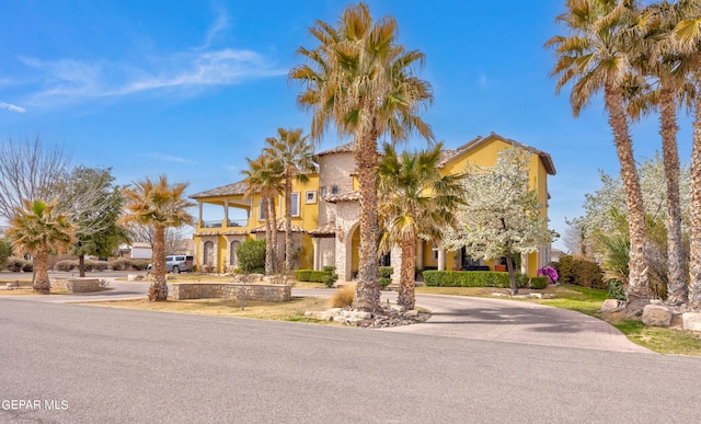 view of mediterranean / spanish house