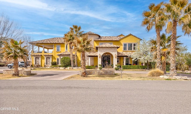 view of mediterranean / spanish house