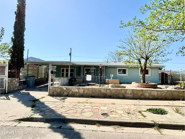 view of front of home