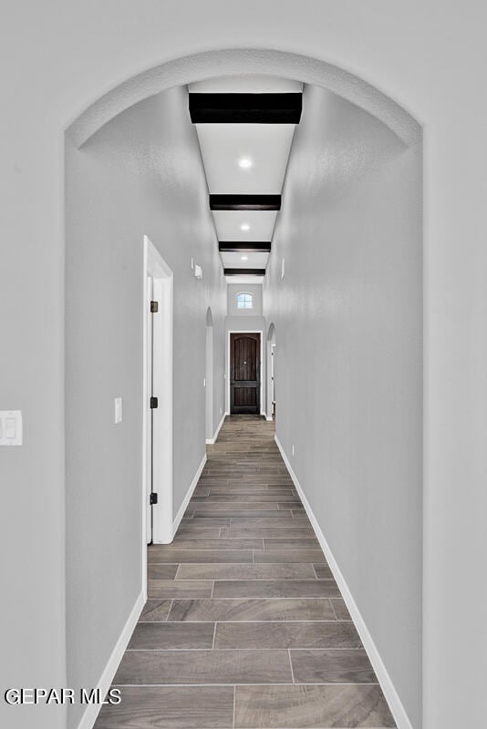 13357 Highworth Dr, El Paso, TX 79928 - hall featuring wood-type flooring
