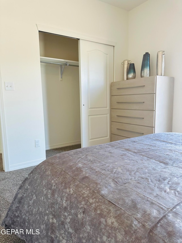 bedroom featuring a closet