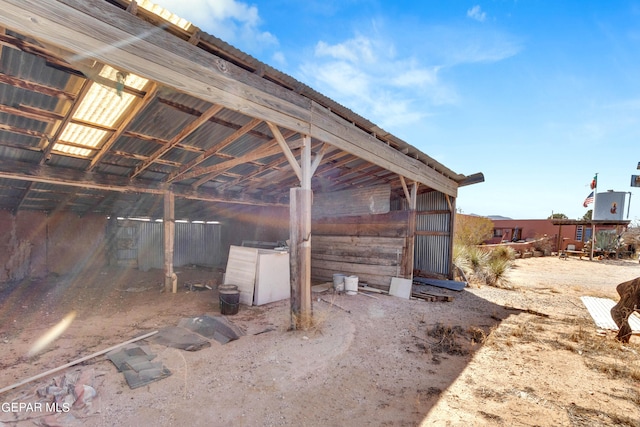 view of stable