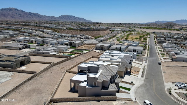 1848 Cimarron Park Dr, El Paso, TX 79911 - birds eye view of property with a residential view and a mountain view