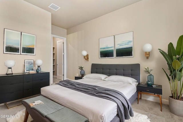 1848 Cimarron Park Dr, El Paso, TX 79911 - bedroom featuring visible vents, baseboards, and light carpet