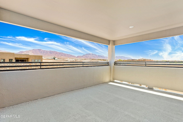 1848 Cimarron Park Dr, El Paso, TX 79911 - view of patio with a mountain view and a balcony