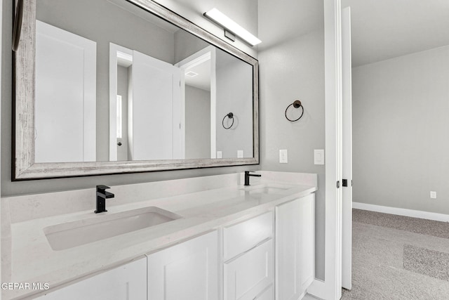 bathroom with vanity