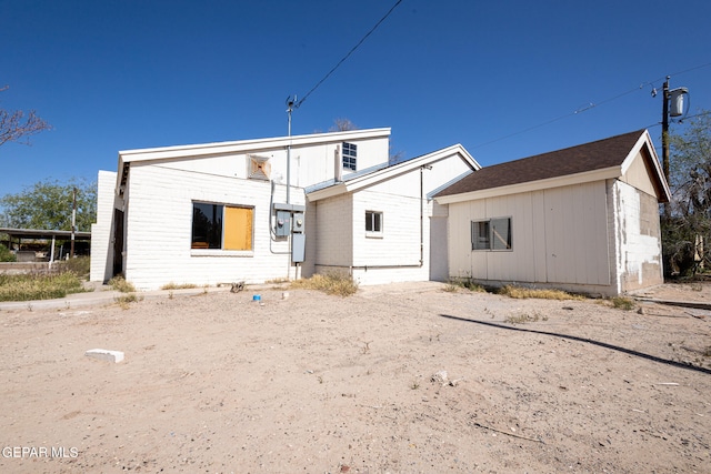 view of rear view of property