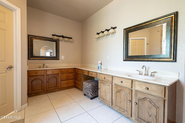 18 Via Placita, El Paso, TX 79927 - full bathroom with tile patterned flooring and vanity