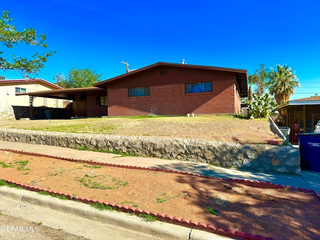 view of front of home