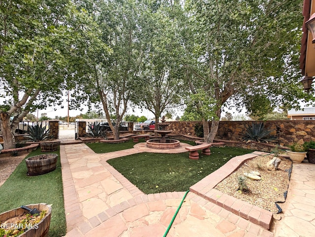 view of yard featuring a patio