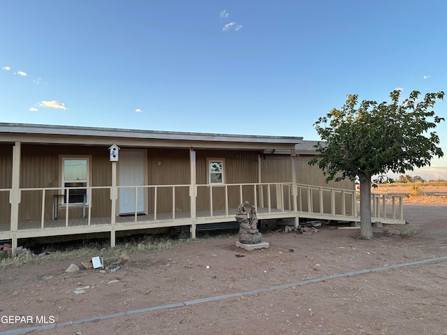 view of rear view of property