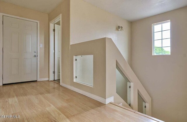 entryway featuring light wood-type flooring