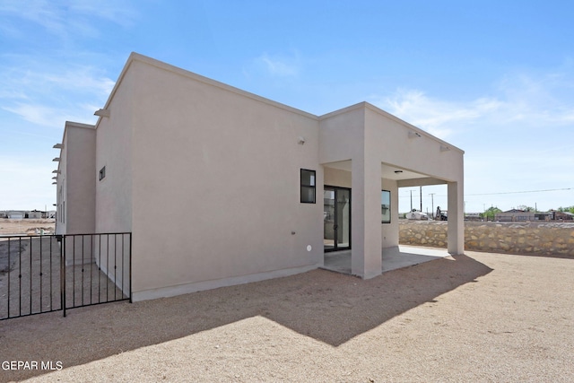 rear view of house with a patio area