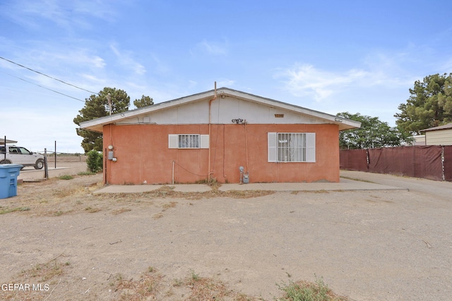 view of side of property