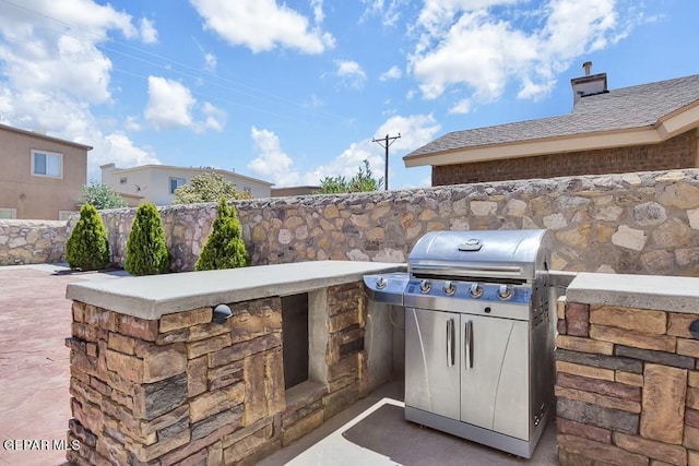 view of patio / terrace featuring grilling area