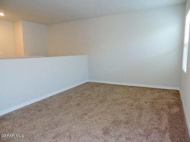 unfurnished room featuring carpet floors