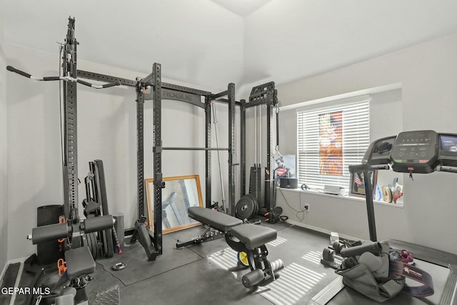 view of exercise room