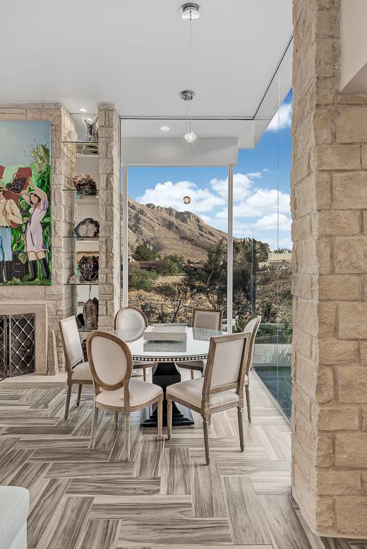 928 Singing Hills Dr, El Paso, TX 79912 - view of patio with a mountain view
