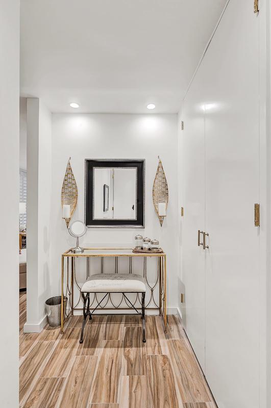 928 Singing Hills Dr, El Paso, TX 79912 - corridor with recessed lighting, wood finished floors, and baseboards