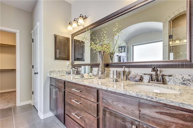 1701 Bull Ring St, El Paso, TX 79928 - bathroom with tile patterned floors and vanity