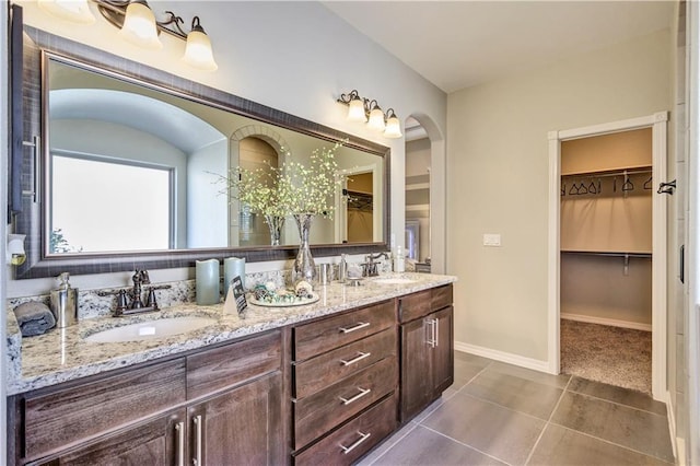 1701 Bull Ring St, El Paso, TX 79928 - bathroom featuring tile patterned flooring and vanity