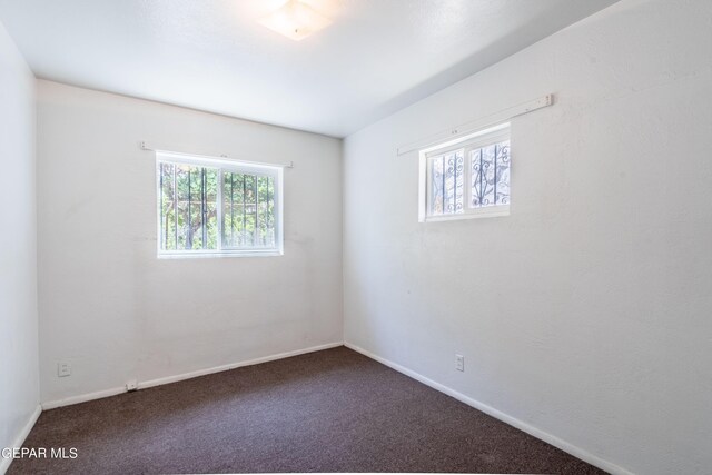 unfurnished room with carpet