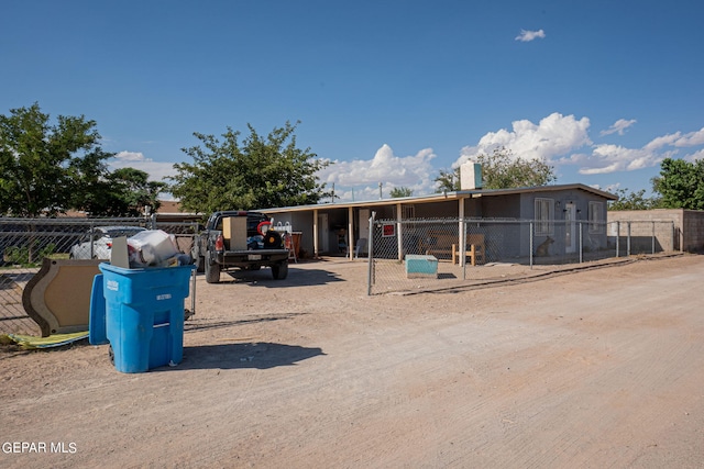 exterior space with fence