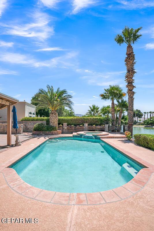 view of pool with a patio