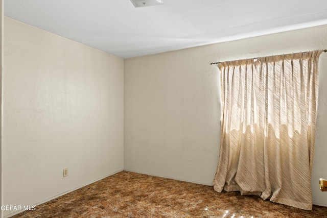 view of carpeted empty room