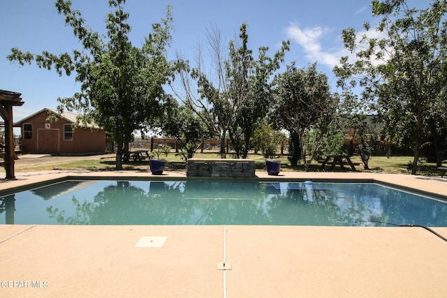 view of pool