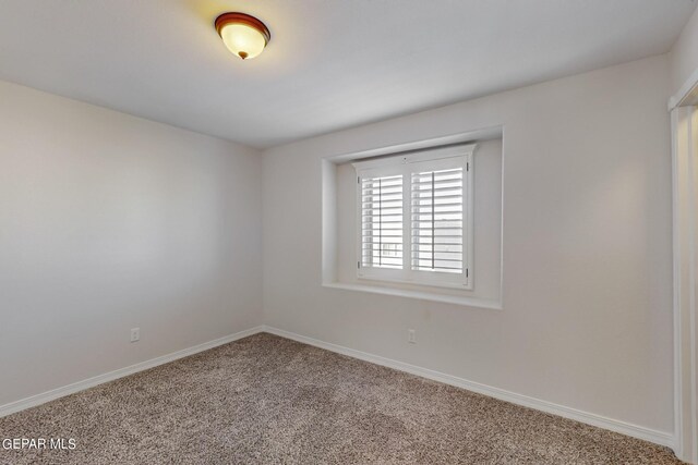 view of carpeted empty room