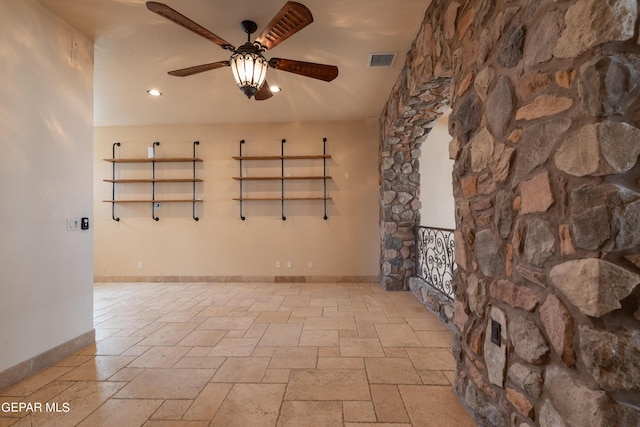 878 Cortona Pl, El Paso, TX 79928 - empty room with ceiling fan