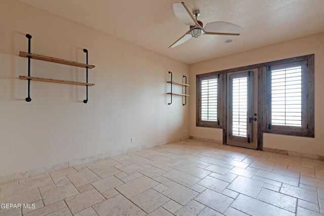 878 Cortona Pl, El Paso, TX 79928 - spare room with ceiling fan