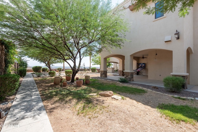 878 Cortona Pl, El Paso, TX 79928 - view of yard with a patio area