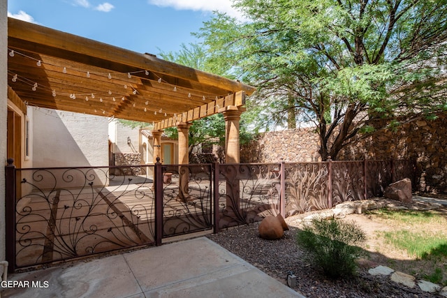 878 Cortona Pl, El Paso, TX 79928 - view of patio / terrace with a pergola