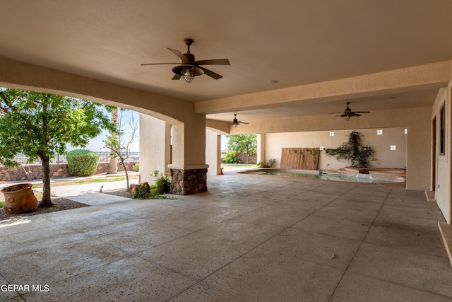 878 Cortona Pl, El Paso, TX 79928 - view of patio with ceiling fan