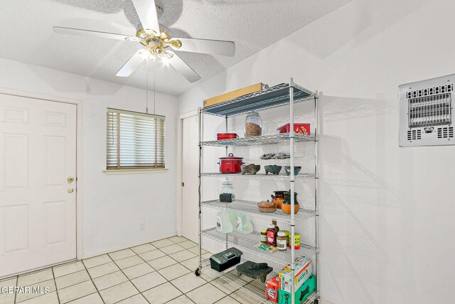 storage with ceiling fan