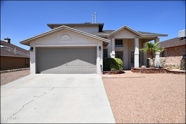 view of front of house featuring a garage