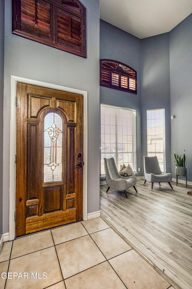 view of tiled entryway