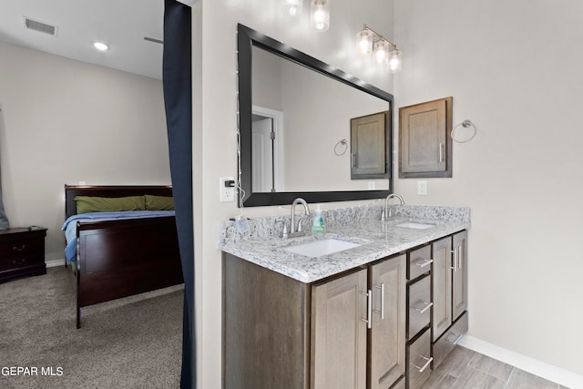 bathroom with vanity