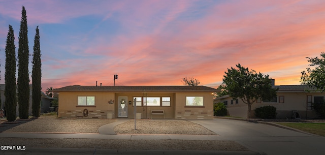 view of ranch-style home