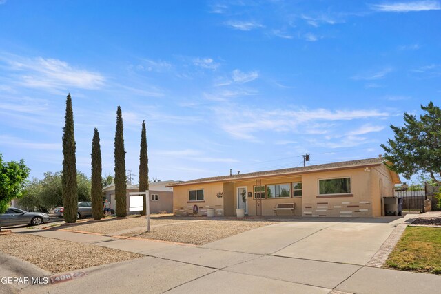 view of ranch-style home