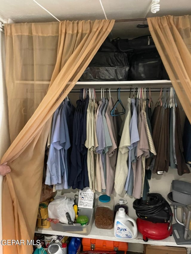 view of closet